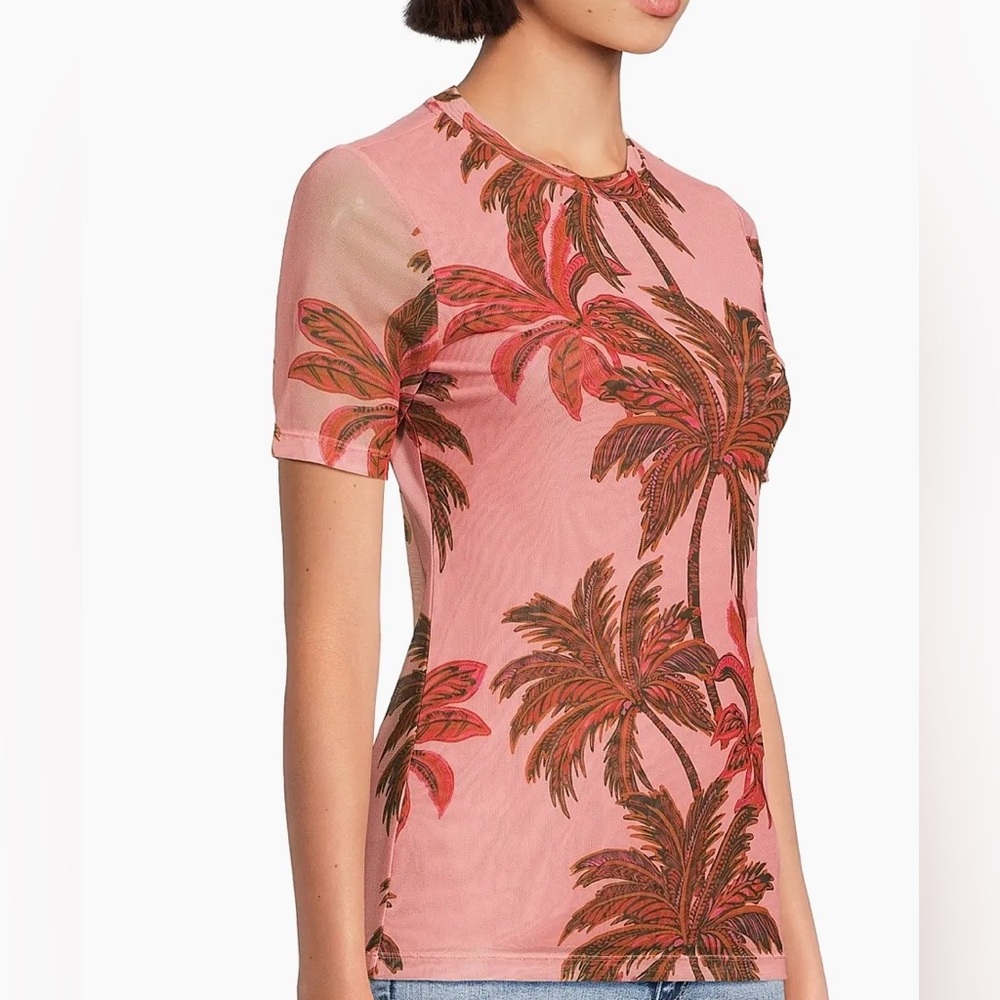 Johnny Was mesh tee shirt - Picture 4 of 7